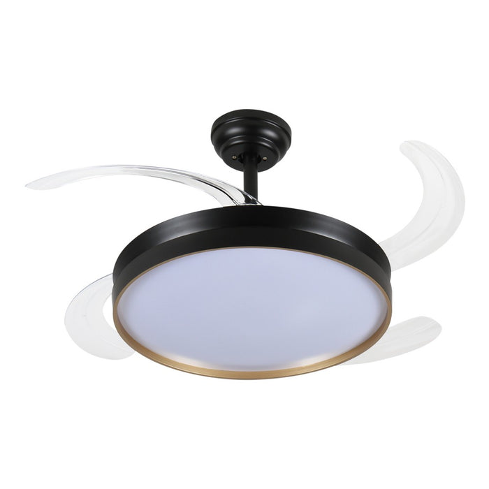 Windora Orien 42" Black Trim DC Ceiling Fan w/ 3CCT LED Remote Control