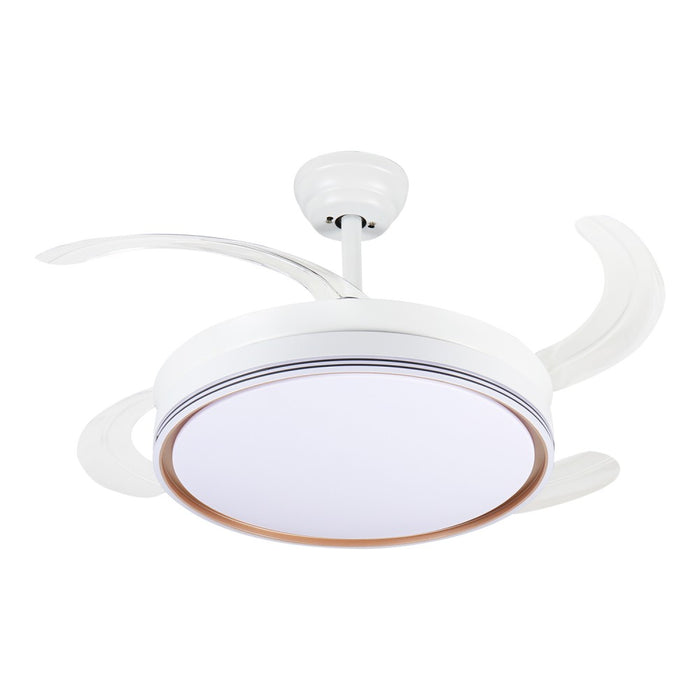 Windora Luno 42" Retractable Blade DC Ceiling Fan w/ 3CCT LED Remote Control
