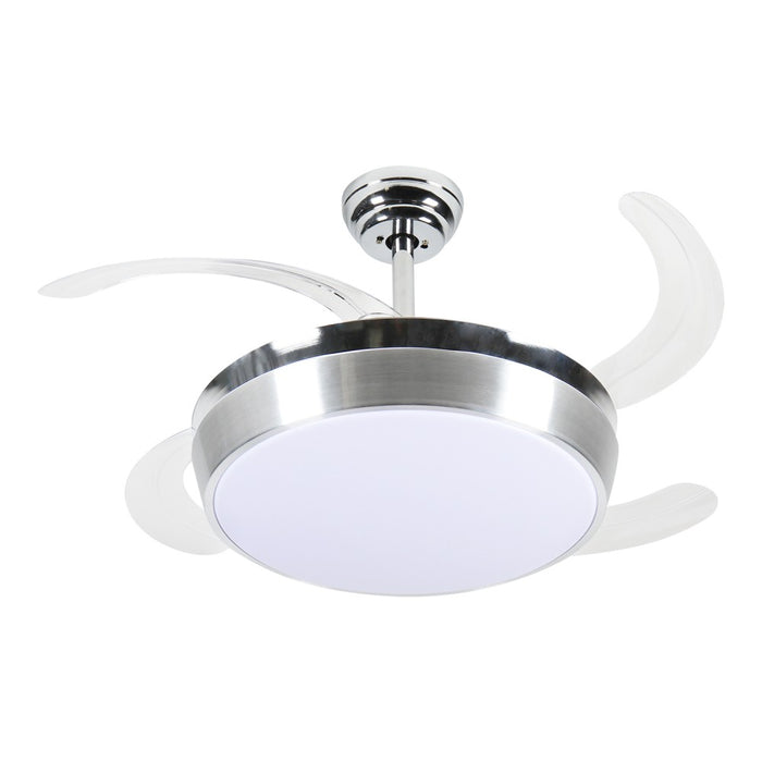 Windora Aether 42" Brushed Steel DC Ceiling Fan w/ 3CCT LED Remote Control