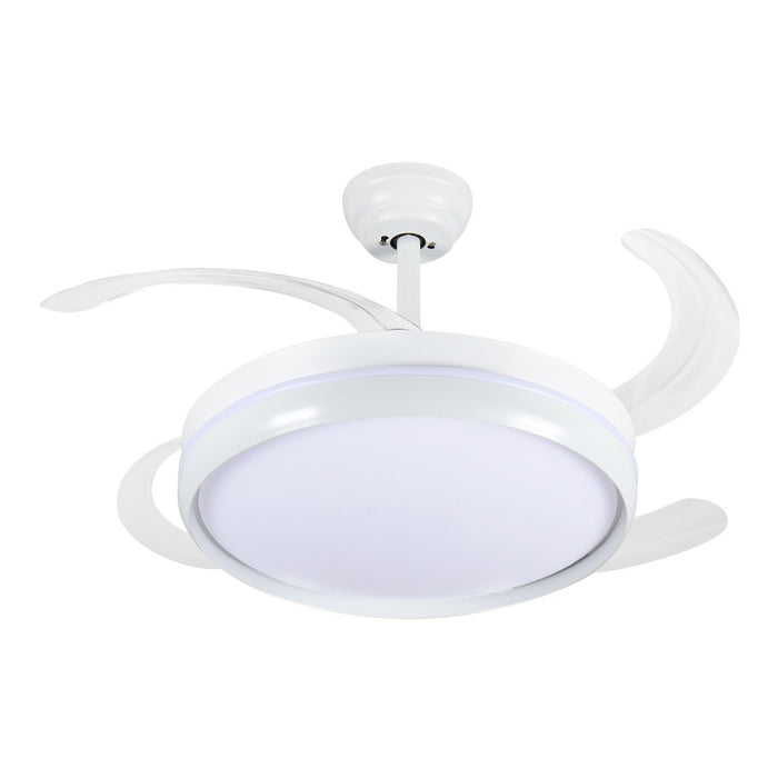 Windora Lyric 42" White Halo DC Ceiling Fan w/ 3CCT LED Remote Control
