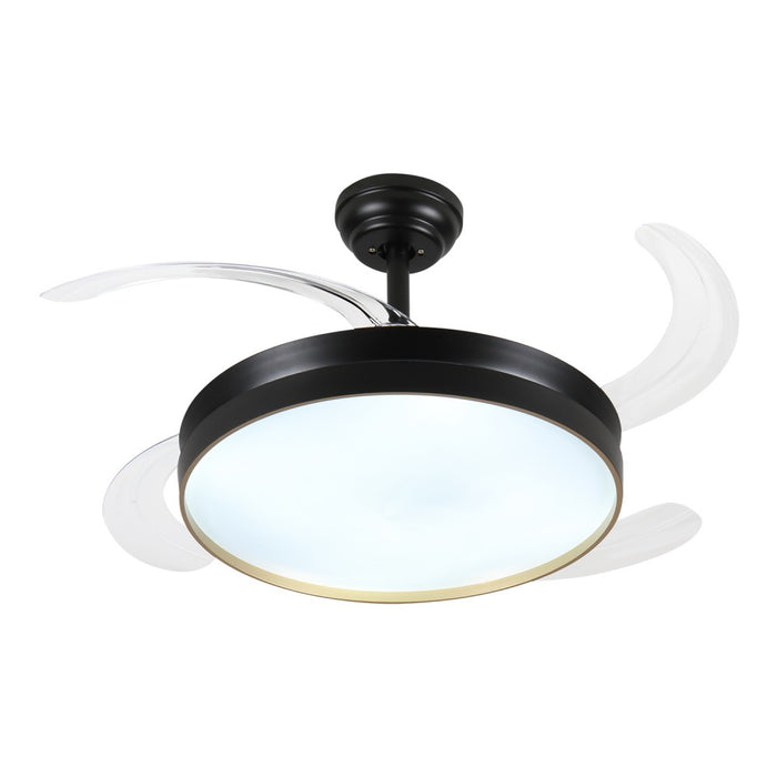 Windora Orien 42" Black Trim DC Ceiling Fan w/ 3CCT LED Remote Control