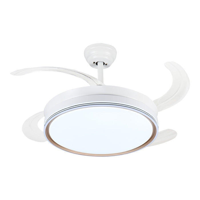Windora Luno 42" Retractable Blade DC Ceiling Fan w/ 3CCT LED Remote Control