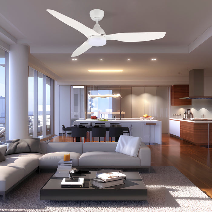 Windora Arin 52" DC Ceiling Fan with 3CCT LED Dimmable Light