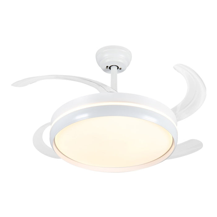 Windora Lyric 42" White Halo DC Ceiling Fan w/ 3CCT LED Remote Control