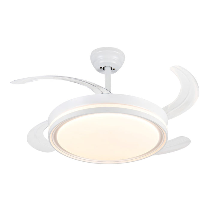Windora Thalora 42" Modern DC Ceiling Fan w/ 3CCT LED Remote Control