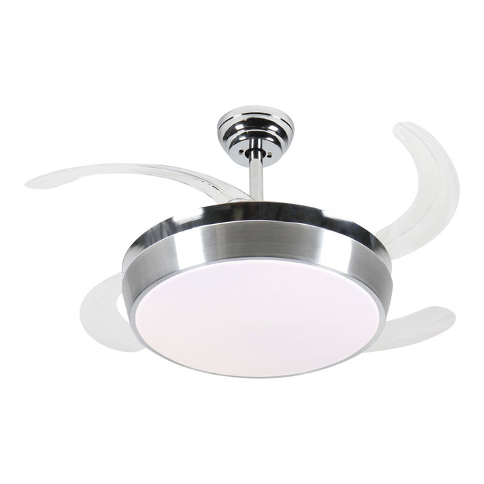 Windora Aether 42" Brushed Steel DC Ceiling Fan w/ 3CCT LED Remote Control