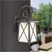 Athens traditional exterior wall lantern in matte black, IP44