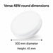 Versa 48W round fitting, 300 mm diameter and 45 mm height