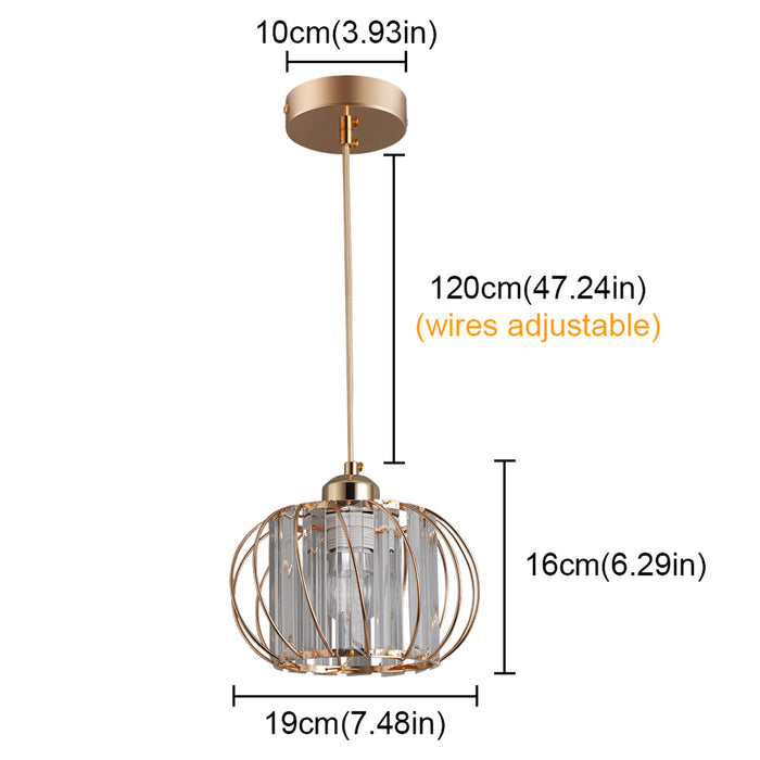 Sleek Glass Pendant Light