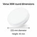 Versa 36W round fitting, 225 mm diameter and 45 mm height