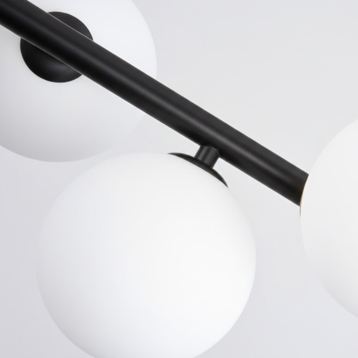 Mid-Century 15 Globe Linear Pendant 1.5m Gold/Black