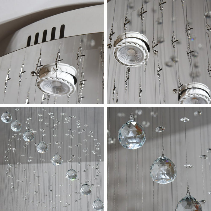 Lunarelle Grand Spiral Crystal Chandelier 3CCT – 60cm / 80cm