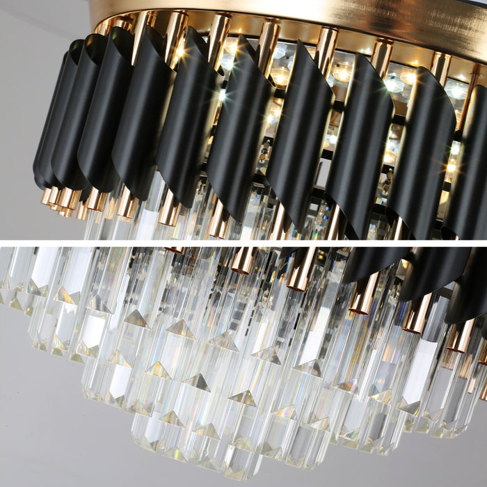 Windora Zephira 42" Crystal Chandelier DC Ceiling Fan w/ 3CCT LED Remote