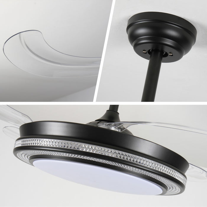 Windora Elvina 42" Modern DC Ceiling Fan w/ 3CCT LED Remote Control