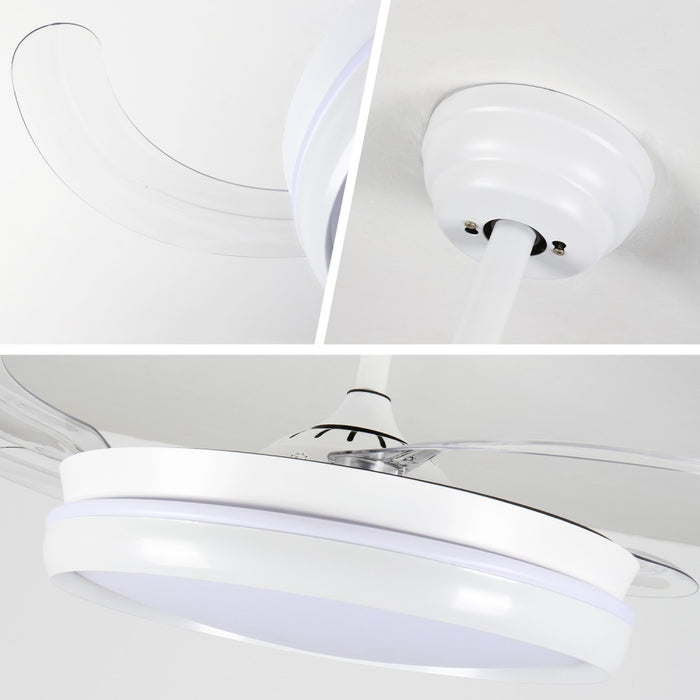 Windora Lyric 42" White Halo DC Ceiling Fan w/ 3CCT LED Remote Control