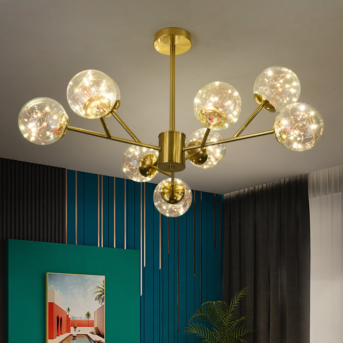 9/12 Orb Nordic LED 3CCT Ceiling Chandelier