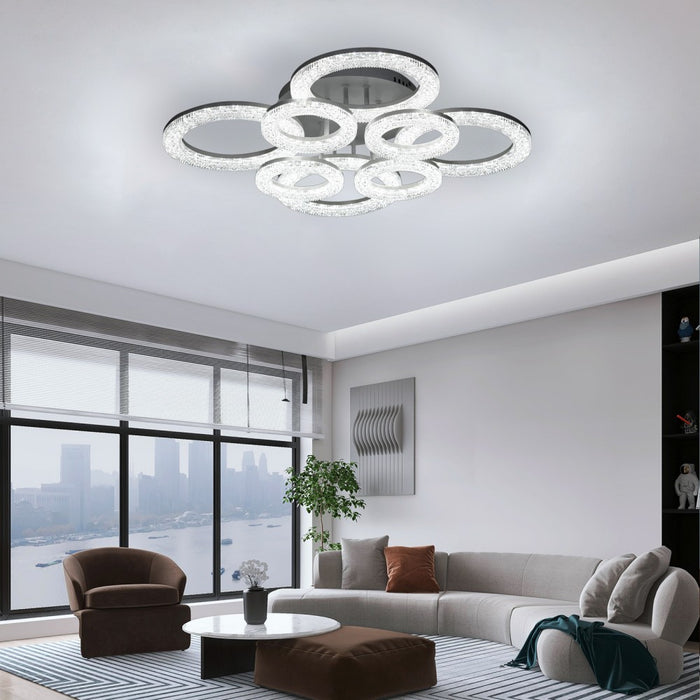 Sarita 104W Tri-Colour Dimmable Ceiling Light – 70 cm