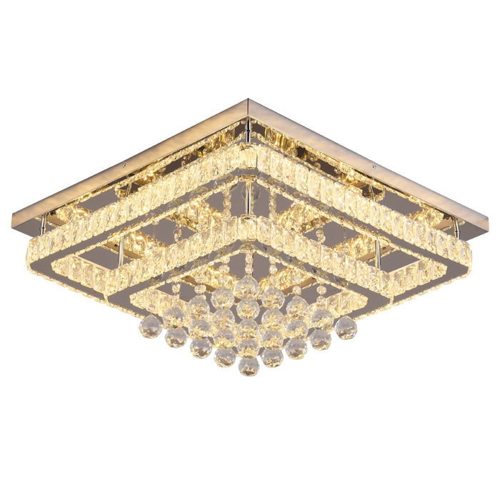 Mira 80W Tri-Colour Dimmable Crystal Chandelier – 62cm