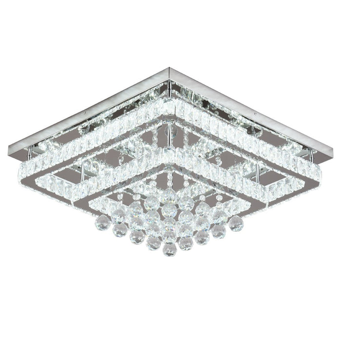 Mira 80W Tri-Colour Dimmable Crystal Chandelier – 62cm