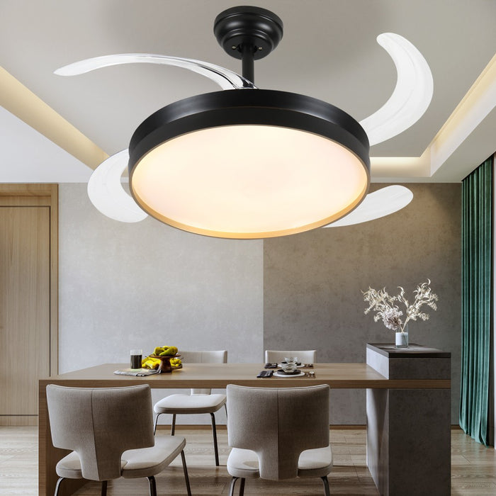 Windora Orien 42" Black Trim DC Ceiling Fan w/ 3CCT LED Remote Control