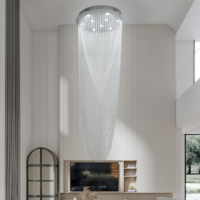 Virella Draped Beaded Chandelier 45W 3CCT – 60cm