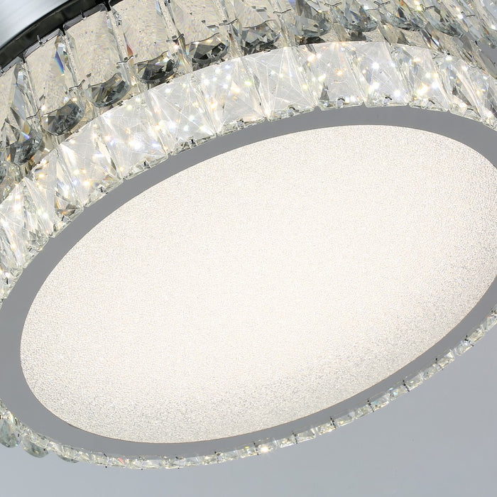 Windora Celestia 42" Crystal Chandelier DC Ceiling Fan w/ 3CCT Dimmable LED