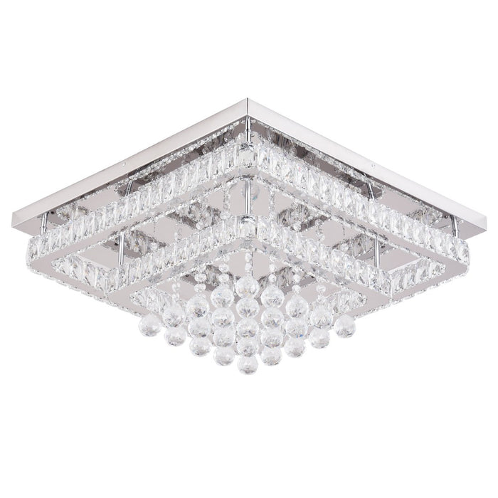 Mira 80W Tri-Colour Dimmable Crystal Chandelier – 62cm