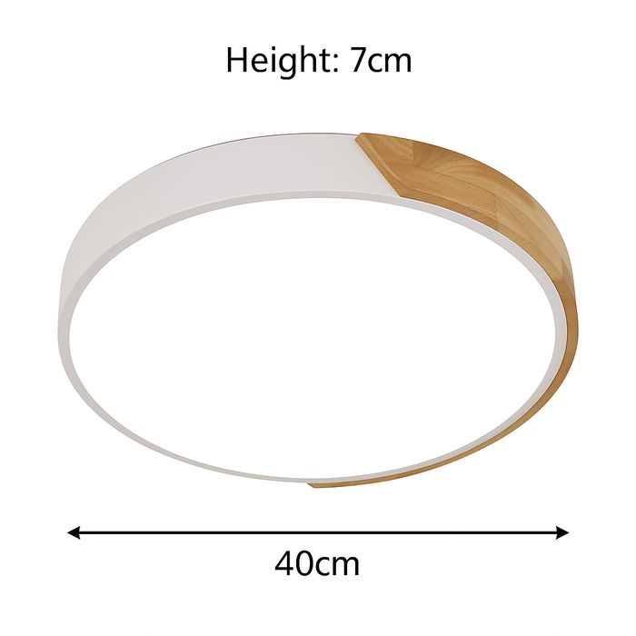 Caldena 36W Tri-Colour Dimmable Ceiling Oyster Light