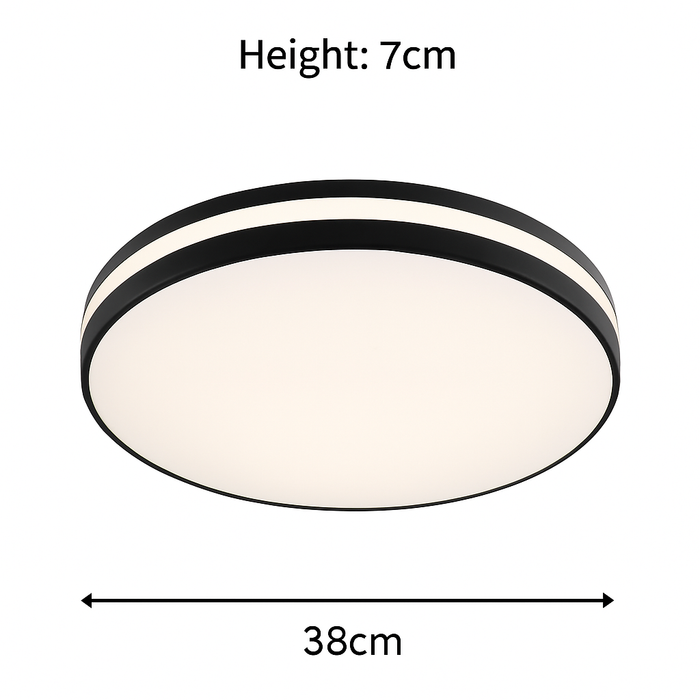 Astrin 36W Tri-Colour Dimmable Ceiling Oyster Light