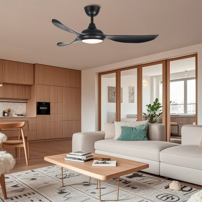 Windora Vanta 52" Modern DC Ceiling Fan with 3CCT LED Dimmable Light