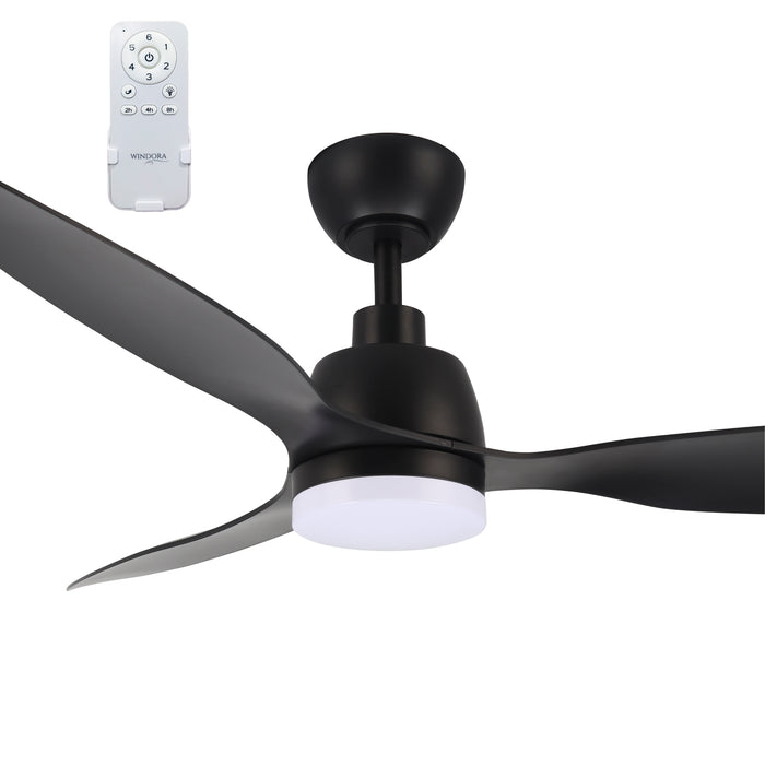 Windora Zephyr 52" Modern DC Ceiling Fan with 3CCT LED Dimmable Light