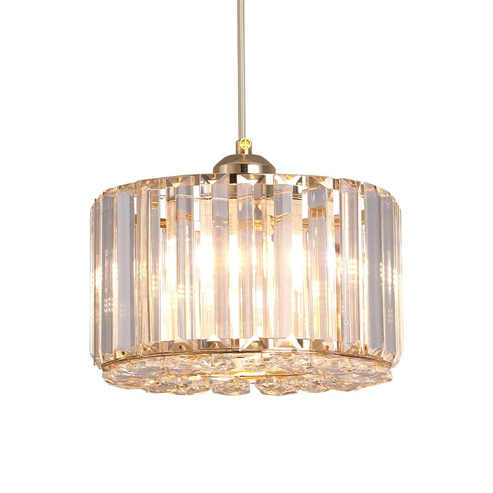Aria Crystal Pendant Light – 3CCT E27 Ceiling Fixture Rose Gold/Black