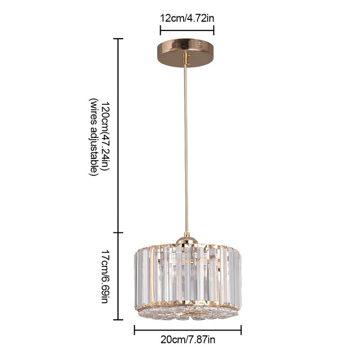 Aria Crystal Pendant Light – 3CCT E27 Ceiling Fixture Rose Gold/Black