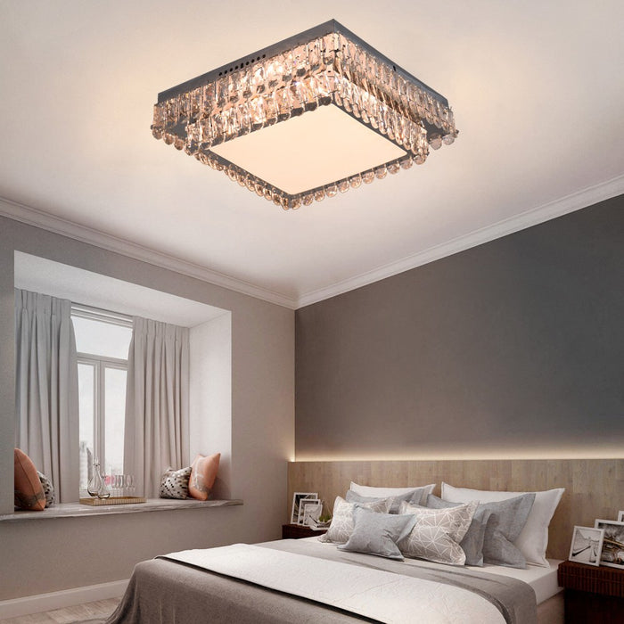 Cyrilla 60W Tri-Colour Dimmable Crystal Chandelier