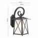 Athens traditional exterior wall lantern in matte black, IP44