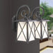 Athens traditional exterior wall lantern in matte black, IP44