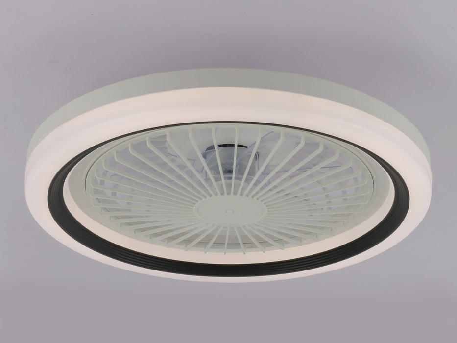 DC Ceiling Fan with Tri-Colour Dimmable LED Light