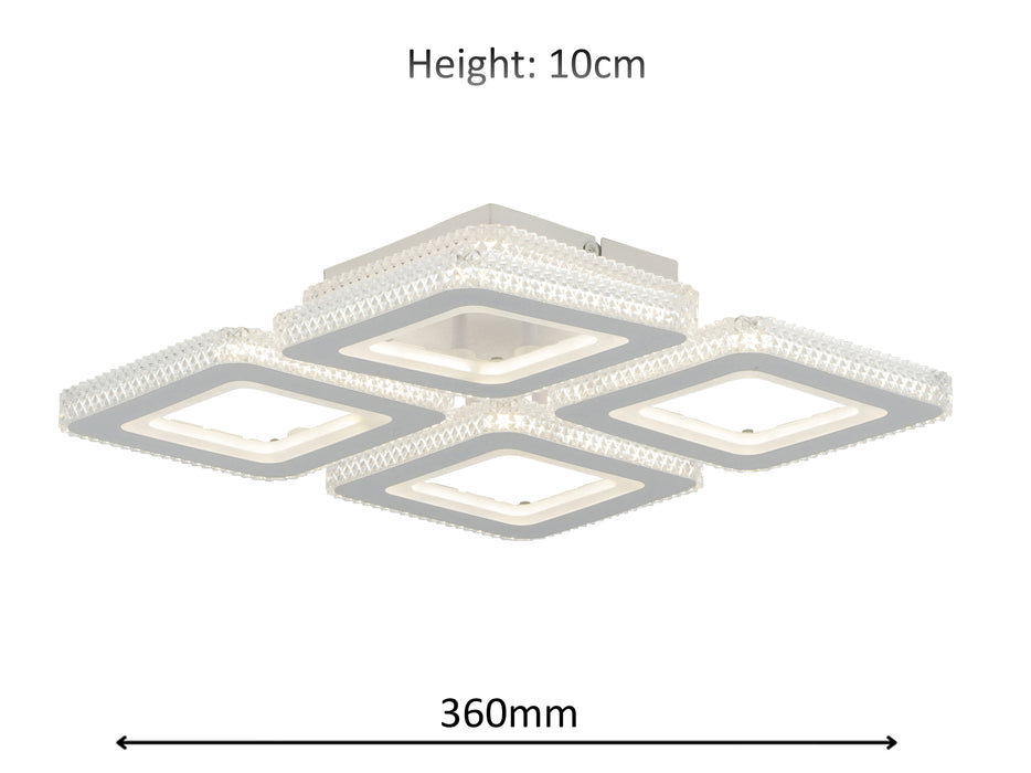 Orlyn 70W Tri-Colour Dimmable Ceiling Light