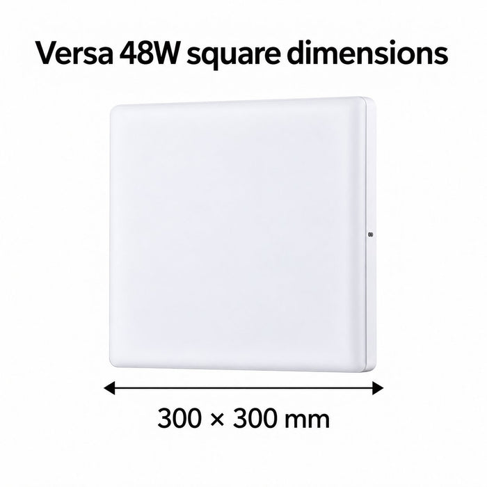 Versa 48W square fitting, 300 by 300 mm
