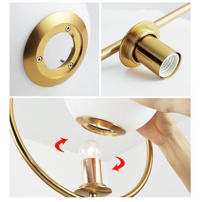 Aalto Brass Globe Pendant Light
