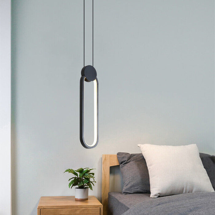 LED Black Nordic Style Pendant Light 3000K