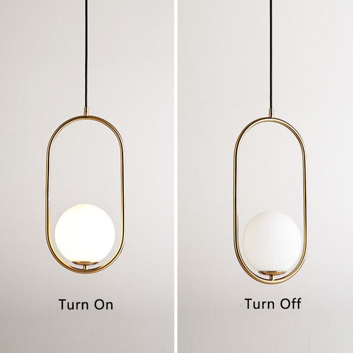 Aalto Brass Globe Pendant Light