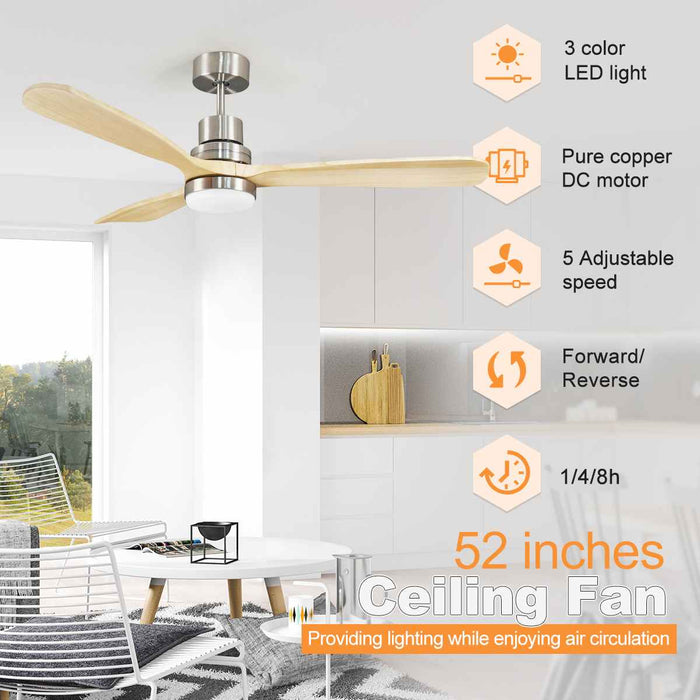 52'' Ceiling Fan DC Motor - Specs