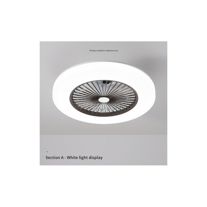 DC Ceiling Fan with Tri-Colour Dimmable LED Light
