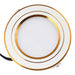 Aura Gold Trim LED Downlight 9W / 10W 6500K, white body with gold trim rings